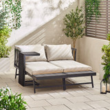 Riviera Grey Metal Modular 4 Seat Corner Garden Sofa Day Bed - Riviera-Chaise-Modular-Sofa-Grey-8.jpg