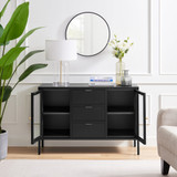 Kafe Black Metal 2 Door and 3 Drawer Sideboard - Kafe-metal-sideboard-3.jpg