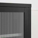 Kafe Black Metal 2 Door Storage TV Stand - Kafe-TV-metal-sideboard-6.jpg