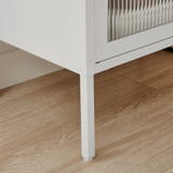 Urbi 1 Door White Metal Bedside Table - Urbi-White-metal-bedside-table-6.jpg