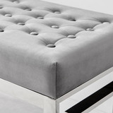 Cambridge Chrome Metal & Grey Velvet Upholstered Luxury Bench - cambridge-grey-velvet-silver-chrome-legs-modern-luxury-classical-metal-bench-seat-4.jpg Cambridge Chrome Metal & Grey Velvet Upholstered Luxury Bench - cambridge-grey-velvet-silver-chrome-legs-modern-luxury-classical-metal-bench-seat-4.jpg