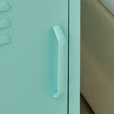 Teksi 1 Door Light Blue Metal Locker Bedside Table - Teksi-Metal-Bedside-Blue-4.jpg