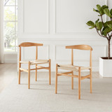 2x Lugar Solid Beech Wooden Rope Dining Chairs - Lugar-Beech-Wood-Din-cream-Chair-2.jpg