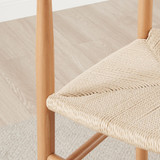 2x Lugar Solid Beech Wooden Rope Dining Chairs - Lugar-Beech-Wood-cream-Din-Chair-8.jpg
