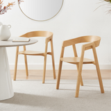 2x Masa Solid Oak and Veneer Wood Dining Chairs - Masa-Oak-Wood-Din-Chair-CROP.png