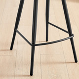 2x Kai Black Velvet and Tan Faux Leather Counter Stools - Kai-Barstool-Faux-Leather-5.jpg