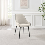 2x Beaumont Cream Fabric Dining Chairs - Beaumont-Dining-chairs-Cream-Fabric-Black-legs-4.jpg