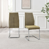 2x Lorenzo Sage Green Fabric Dining Chairs Silver Legs - Lorenzo-Dining-Chair-Sage-Green-Fabric-Sliver-Leg-3.jpg