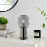 Hattie Smoked Glass & Silver Industrial Dimmable Table Lamp - Hattie-Silver-Table-Lamp-1.jpg