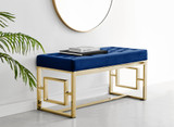 Cambridge Modern Navy Blue Velvet & Gold Metal Bench - cambridge-blue-velvet-gold-legs-modern-luxury-classical-metal-bench-seat-1.jpg