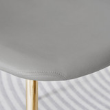 Novara 100cm Round Black Leg Dining Table & 2 Corona Gold Chairs - Corona-grey-gold-dining-chair-6.jpg