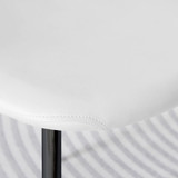 Novara 100cm Round Black Leg Dining Table & 2 Corona Black Leg Chairs - Corona-white-black-dining-chair-6.jpg