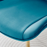 Novara 100cm Round Black Leg Dining Table & 2 Pesaro Gold Leg Chairs - Pesaro-blue-gold-dining-chair-6.jpg