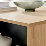 Bisset Rectangular 1 Drawer Storage Off White and Wood Effect Coffee Table - Bisset-coffee-table-4.jpg Bisset Rectangular 1 Drawer Storage Off White and Wood Effect Coffee Table - Bisset-coffee-table-4.jpg