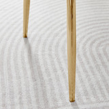 Novara 100cm Round Gold Leg Dining Table & 2 Pesaro Gold Leg Chairs - Pesaro-green-gold-dining-chair-7.jpg