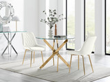Novara 100cm Round Gold Leg Dining Table & 2 Pesaro Gold Leg Chairs - novara-100cm-gold-round-dining-table-2-cream-velvet-pesaro-gold-chairs-set.jpg