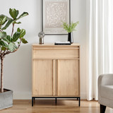 Svit Oak Effect 2 Door and 1 Drawer Tall Sideboard - Wood-Svit-Small-Sideboard-1.jpg Svit Oak Effect 2 Door and 1 Drawer Tall Sideboard - Wood-Svit-Small-Sideboard-1.jpg
