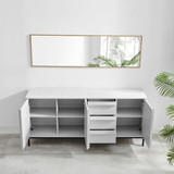 Svit Off White 3 Door and 3 Drawer Large Sideboard - Svit-Grey-White-Sideboard-3.jpg