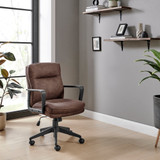 Rosco Brown Faux Leather Swivel Office Chair - Rosco-office-chair-brown-4.jpg Rosco Brown Faux Leather Swivel Office Chair - Rosco-office-chair-brown-4.jpg