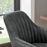 Booker Black Faux Leather Swivel Office Chair - Booker-office-chair-black-5.jpg