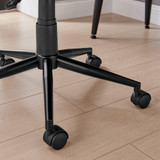 Booker Black Faux Leather Swivel Office Chair - Booker-office-chair-black-8.jpg