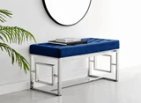 Cambridge Modern Navy Blue Velvet & Silver Metal Bench - cambridge-blue-velvet-silver-chrome-legs-modern-luxury-classical-metal-bench-seat-2.jpg