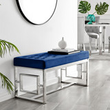 Cambridge Modern Navy Blue Velvet & Silver Metal Bench - cambridge-blue-velvet-silver-chrome-legs-modern-luxury-classical-metal-bench-seat-3-2-CROP.jpg