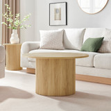 Penrose Round Oak Effect Wood Pedestal Coffee Table - Penrose-coffee-table-oak-3.jpg