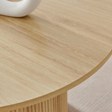 Penrose Round Oak Effect Wood Pedestal Coffee Table - Penrose-coffee-table-oak-5.jpg