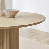 Penrose Oak Round Dining Table & 4 Tan Delta Chairs - Penrose-dining-table-oak-5.jpg