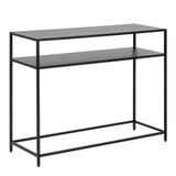 Newton Black Metal Open Shelf Console Table - Newton-Console-Table-Black-4.jpg
