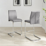 2x Lorenzo Elephant Grey Faux Leather Counter Stools - Lorenzo-Grey-Bar-Chair-2.jpg