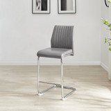 2x Lorenzo Elephant Grey Faux Leather Counter Stools - Lorenzo-Grey-Bar-Chair-3.jpg