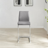 2x Lorenzo Elephant Grey Faux Leather Counter Stools - Lorenzo-Grey-Bar-Chair-4.jpg