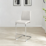 2x Lorenzo White Faux Leather Counter Stools - Lorenzo-White-Bar-Chair-3.jpg