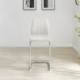 2x Lorenzo White Faux Leather Counter Stools - Lorenzo-White-Bar-Chair-4.jpg