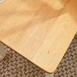 2x Millford Oak and Cream Solid Wood Crossback Dining Chairs - MILFORD Solid Wood-Cream-chair-Oak-seat-x2-chair-detail.jpg