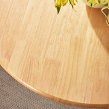 Bude Round Oak Effect Solid Wood 4 Seater Dining Table - BUDE-Oak-Effect-Wooden-Dining-Table-wood-grain.jpg