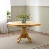 Padstow Oak Effect Wooden Extending Dining Table & 4 Millford Chairs - Padstow-Oak-Effect-Extending-Dining-Table-Hero-extended.jpg