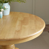 Padstow Round Oak Effect Solid Wood Extending 4-6 Seater Dining Table - Padstow-Oak-Effect-Extending-Dining-Table-corner-detail.jpg.jpeg