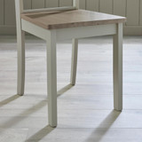 Padstow Grey Wooden Extending Dining Table & 4 Millford Chairs - Millford-Whitewash-White-Chair-chair-leg.jpg