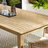 Asa Wood Table + 6 Wood & Wicker Chairs Outdoor Dining Set - ASA-OUT-REC-DIN-TBL-NAT-6-TABLE DETAIL.jpg