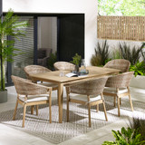 Asa Wood & Wicker 6 Seat Garden Dining Set - ASA-OUT-TBL-6-ASA-CHR-NAT-6 _1.jpg