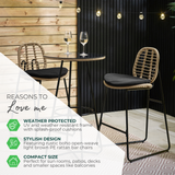 Belize Beige Rattan & Black 2 Seat Garden Bar Table Set - Belize-Bar-USP-Graphic.png