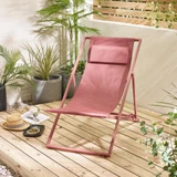 2x Corsica Pink Metal & Textilene Deck Chairs - Corsica-Deck-Chair-Set-Pink-1.jpg