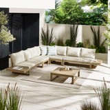 Brisa Teak Effect Wood & Cream 8 Seat Outdoor Sofa Set - BRIS-OUT-SOF-8-NAT-ANGLE.jpg