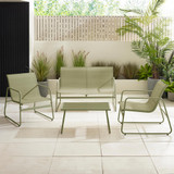 Naxos Green 4 Seat Garden Chairs Sofa & Table Set - Naxo-Garden-Chair-Table-Set-Green-2.jpg