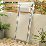 Corsica 2 x Cream Metal & Textilene Deck Chairs - Corsica-Deck-Chair-Set-Cream- 5.jpg