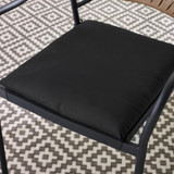 Nanterre & Elba Black Metal & Rattan 4 Seat Round Table Garden Dining Set - ELBA-OUT-DIN-CHR-BLK-2-CUSHION.jpg