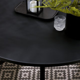 Nanterre & Elba Black Metal & Rattan 4 Seat Round Table Garden Dining Set - Nanterre-Black-Round-Garden-Table-2.jpg